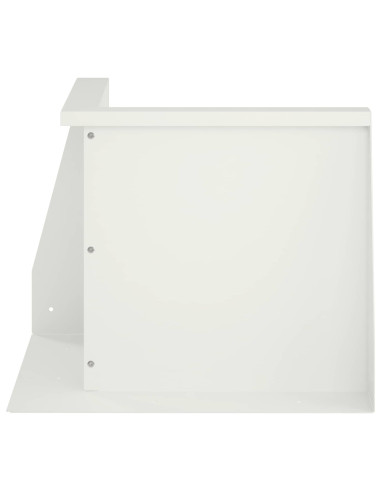 Muro di contenimento 50 x 50 x 50 cm Acciaio Bianco
