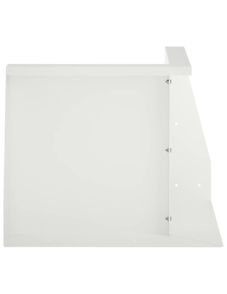 Muro di contenimento 50 x 50 x 50 cm Acciaio Bianco