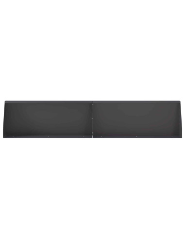 Muro di contenimento 2 pz 100 x 12 x 40 cm Acciaio Nero
