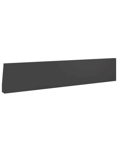 Muro di contenimento 2 pz 100 x 12 x 40 cm Acciaio Nero