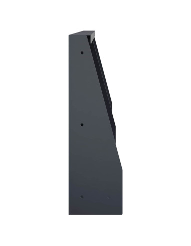 Muro di contenimento 2 pz 40 x 12 x 40 cm Acciaio Antracite