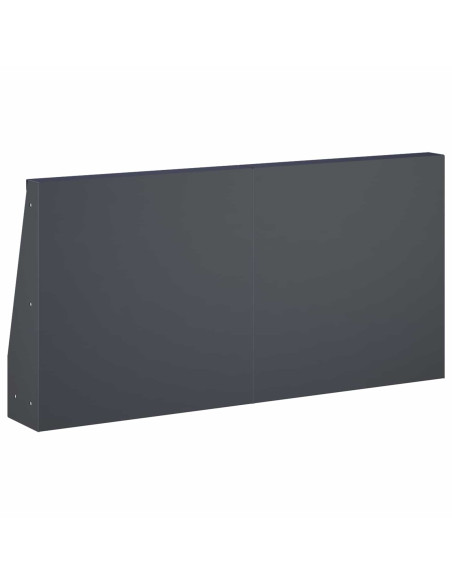 Muro di contenimento 2 pz 40 x 12 x 40 cm Acciaio Antracite