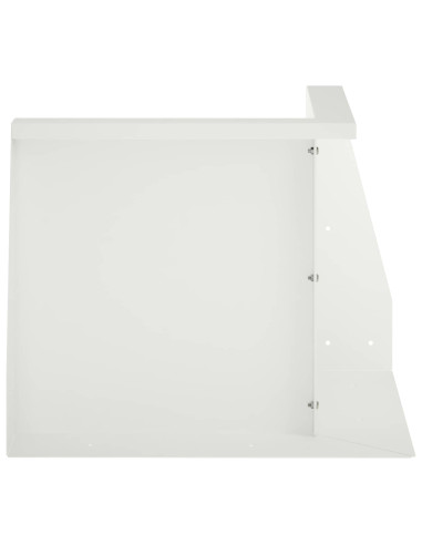 Muro di contenimento 2 pz 50 x 50 x 40 cm Acciaio Bianco