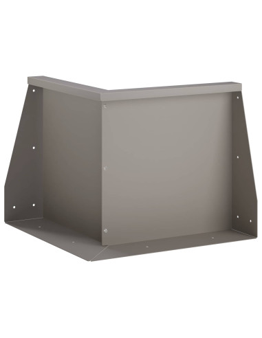 Muro di contenimento 2 pz 50 x 50 x 50 cm Acciaio Corten