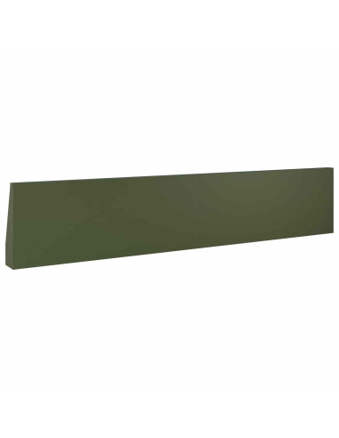 Muro di contenimento 2 pz 100 x 12 x 30 cm Acciaio Verde Oliva