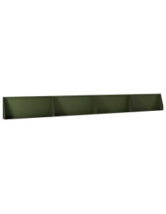 Muro di contenimento 4 pz 100 x 12 x 30 cm Acciaio Verde Oliva 2
