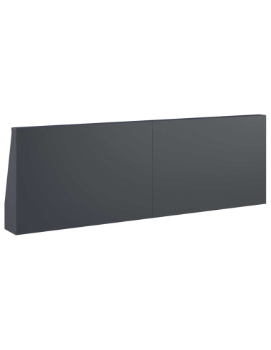 Muro di contenimento 2 pz 60 x 12 x 30 cm Acciaio Antracite
