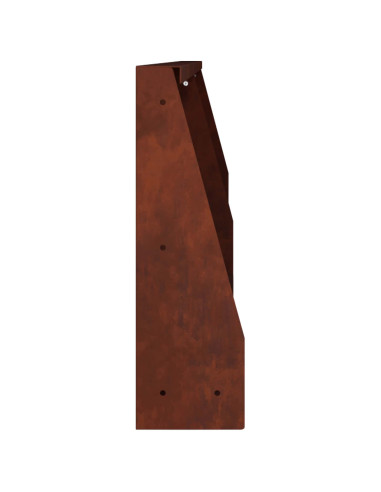 Muro di contenimento 2 pz 100 x 12 x 30 cm Acciaio Corten