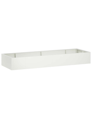 Muro di contenimento 8 pz 300 x 100 x 30 cm Acciaio Bianco