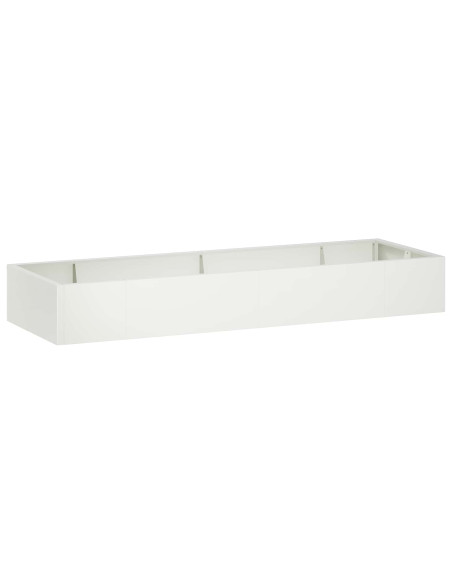 Muro di contenimento 8 pz 300 x 100 x 30 cm Acciaio Bianco