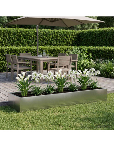 Muro di contenimento 8 pz 300 x 100 x 30 cm Acciaio Inox