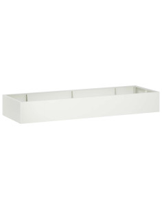 Muro di contenimento 8 pz 300 x 100 x 40 cm Acciaio Bianco