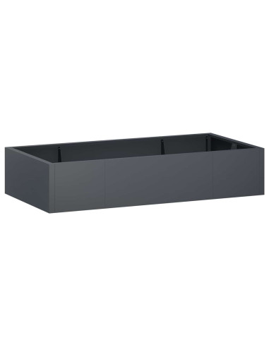 Muro di contenimento 6 pz 200 x 100 x 30 cm Acciaio Antracite