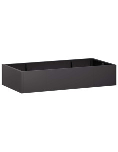 Muro di contenimento 6 pz 200 x 100 x 30 cm Acciaio Nero