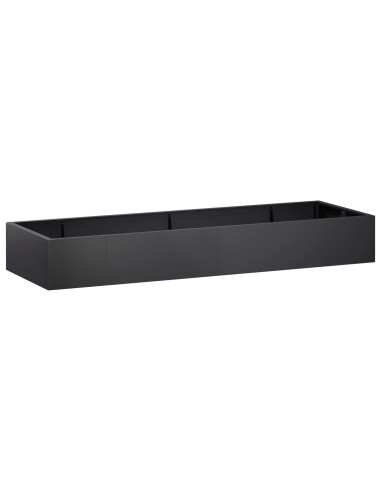 Muro di contenimento 8 pz 300 x 100 x 30 cm Acciaio Nero
