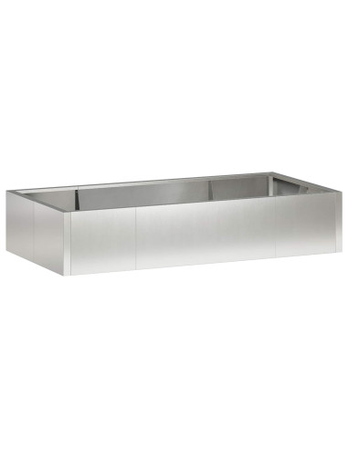 Muro di contenimento 6 pz 200 x 100 x 50 cm Acciaio Inox