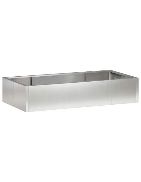 Muro di contenimento 6 pz 200 x 100 x 30 cm Acciaio Inox