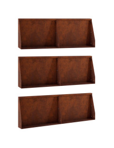 Muro di contenimento 6 pz 60 x 12 x 50 cm Acciaio Corten