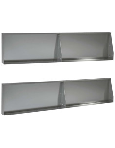 Muro di contenimento 4 pz 100 x 12 x 40 cm Acciaio zincato