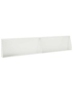 Muro di contenimento 2 pz 100 x 12 x 50 cm Acciaio Bianco