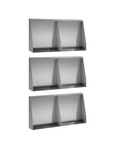 Muro di contenimento 6 pz 40 x 12 x 50 cm Acciaio zincato