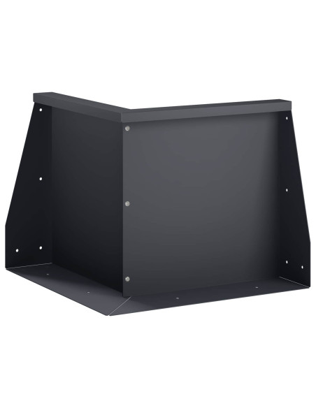 Muro di contenimento 50 x 50 x 50 cm Acciaio Antracite
