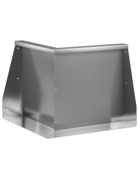 Muro di contenimento 50 x 50 x 50 cm Acciaio zincato Argento