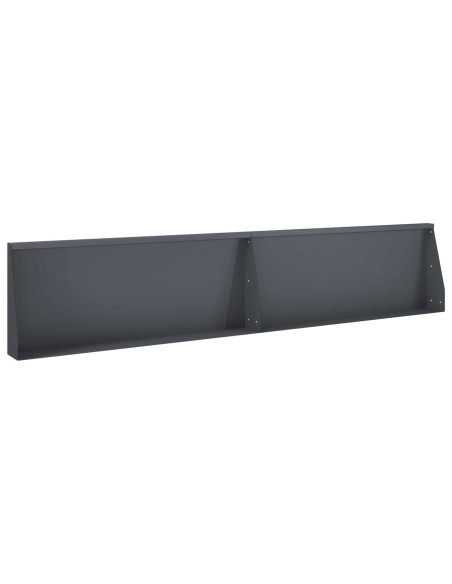 Muro di contenimento 2 pz 100 x 12 x 50 cm Acciaio Antracite