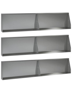 Muro di contenimento 6 pz 100 x 12 x 40 cm Acciaio zincato