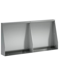 Muro di contenimento 2 pz 40 x 12 x 50 cm Acciaio zincato