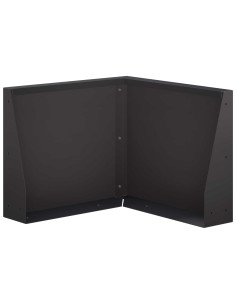 Muro di contenimento 50 x 50 x 40 cm Acciaio Nero