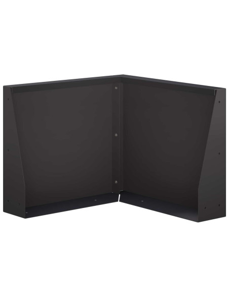 Muro di contenimento 50 x 50 x 40 cm Acciaio Nero