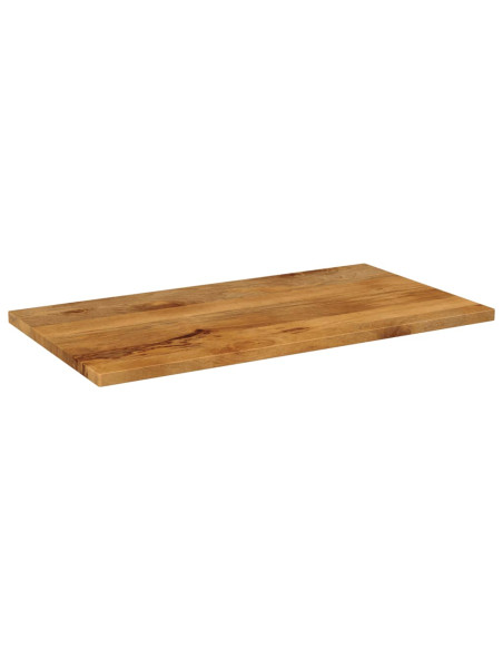 Piano per Tavolo 100x50x3,8cm Rettangolare Legno Massello Mango