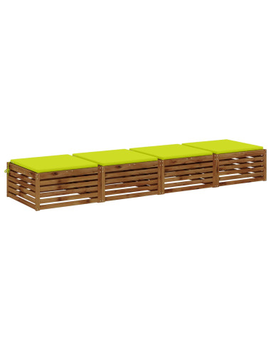 Cuscini per Sedia in 4 Pezzi SOEST 4 pz 100% Poliestere