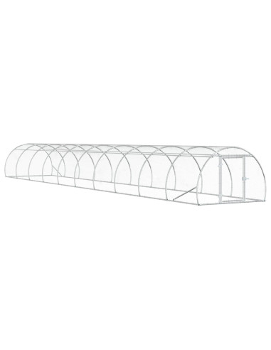 Pollaio Argento 1000 x 150 x 100 cm Acciaio zincato