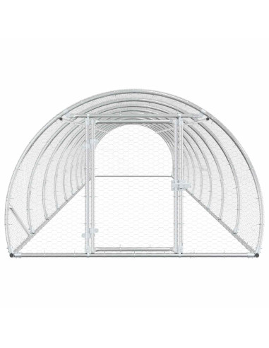 Pollaio Argento 1000 x 150 x 100 cm Acciaio zincato