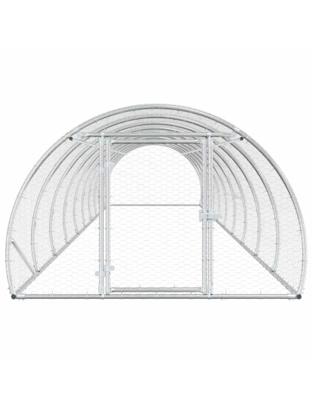 Pollaio Argento 1000 x 150 x 100 cm Acciaio zincato
