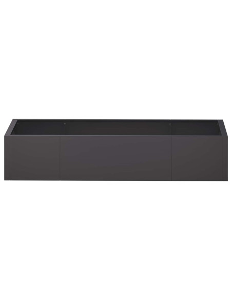 Muro di contenimento 6 pz 200 x 100 x 30 cm Acciaio Nero