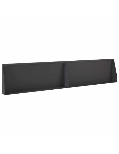 Muro di contenimento 8 pz 300 x 100 x 30 cm Acciaio Nero
