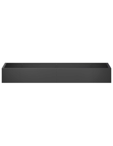 Muro di contenimento 8 pz 300 x 100 x 30 cm Acciaio Nero