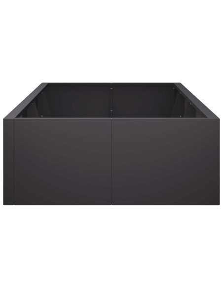 Muro di contenimento 8 pz 300 x 100 x 30 cm Acciaio Nero