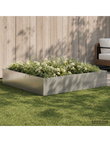 Muro di contenimento 8 pz 300 x 100 x 30 cm Acciaio Inox
