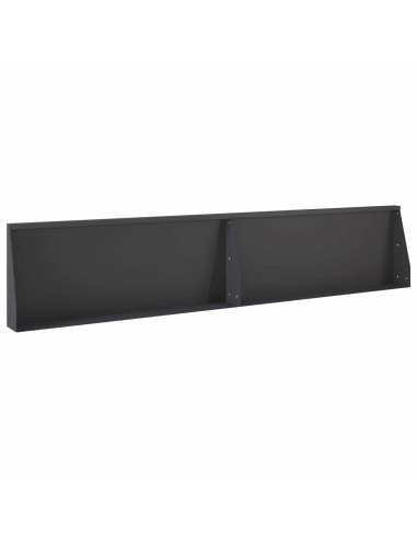 Muro di contenimento 6 pz 200 x 100 x 40 cm Acciaio Nero