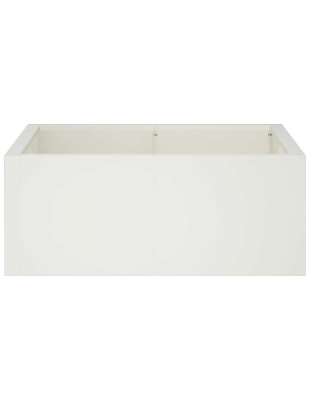 Muro di contenimento 4 pz 100 x 100 x 50 cm Acciaio Bianco