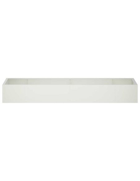 Muro di contenimento 8 pz 300 x 100 x 40 cm Acciaio Bianco