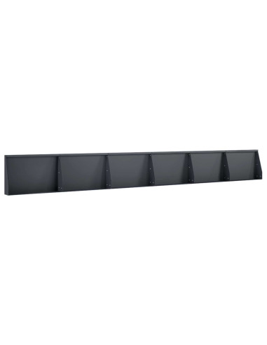 Muro di contenimento 6 pz 60 x 12 x 30 cm Acciaio Antracite