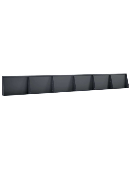 Muro di contenimento 6 pz 60 x 12 x 30 cm Acciaio Antracite