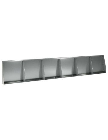 Muro di contenimento 6 pz 40 x 12 x 50 cm Acciaio zincato