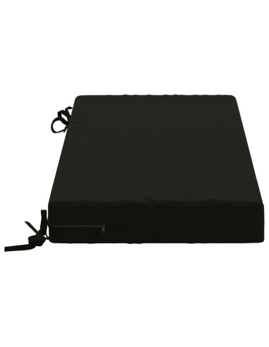 Cuscini per Panchina a 2 Pezzi SOEST 2 pz 100% Poliestere Nero