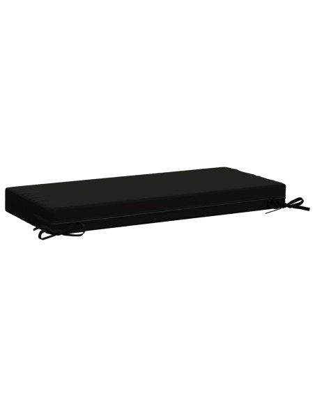 Cuscini per Panchina a 2 Pezzi SOEST 2 pz 100% Poliestere Nero